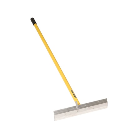 Midwest Rake S550 Professional Placer Concrete Tool with 20" x 4" Aluminum Head (Various Size and Style), 60" Oversized Aluminum Handle with Cushion Grip, Concrete Placer